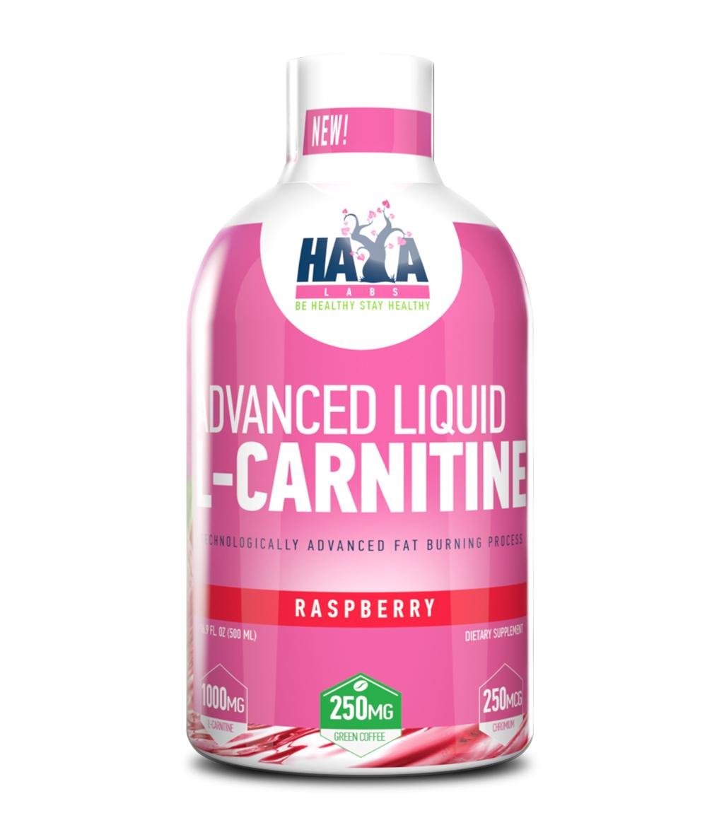 Ацетил L Haya Labs Advanced Liquid L-Carnitine Raspberry 1000 mg 500 мл 500 мл