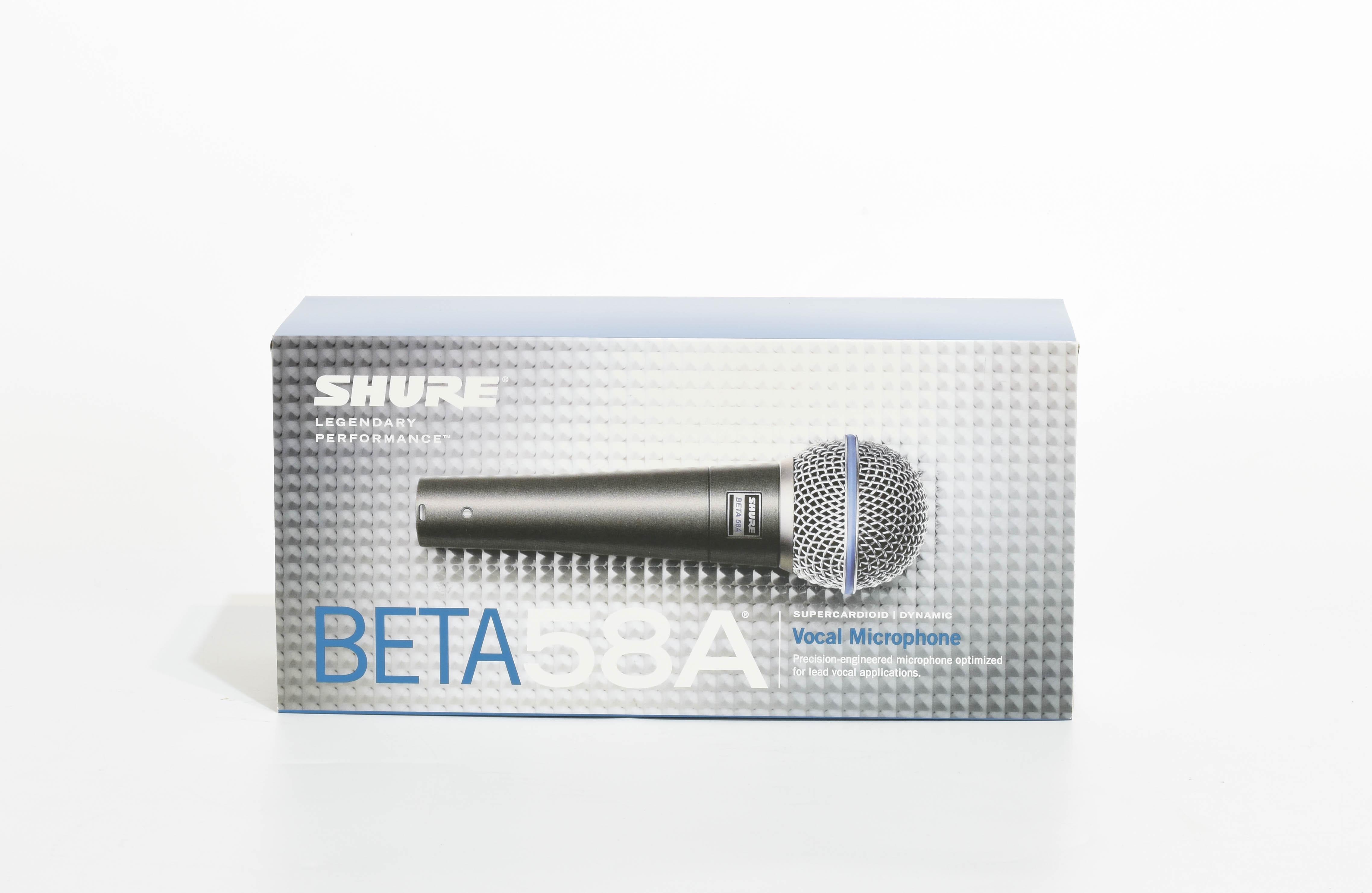 Мікрофон вокальний професійний SHURE BETA 58A шнуровий (0107) - фото 4 Мікрофон вокальний професійний SHURE BETA 58A шнуровий (0107) - фото 4