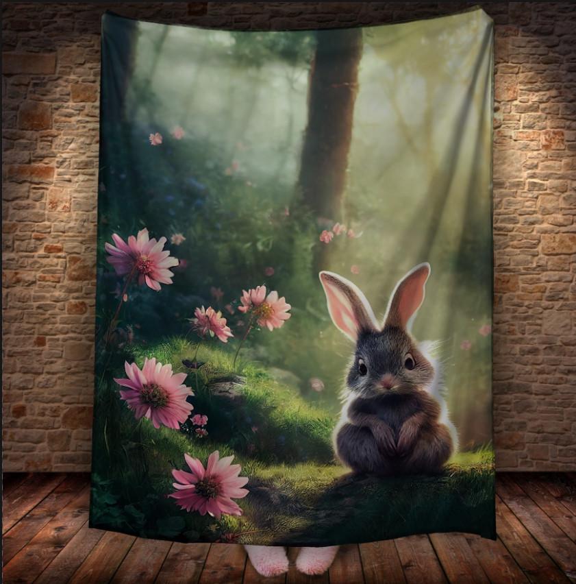 Плед с 3D принтом 58 Кролик в зимнем сказочном лесу 150х200 см (epi_1870) Плед с 3D принтом 58 Кролик в зимнем сказочном лесу 150х200 см (epi_1870)