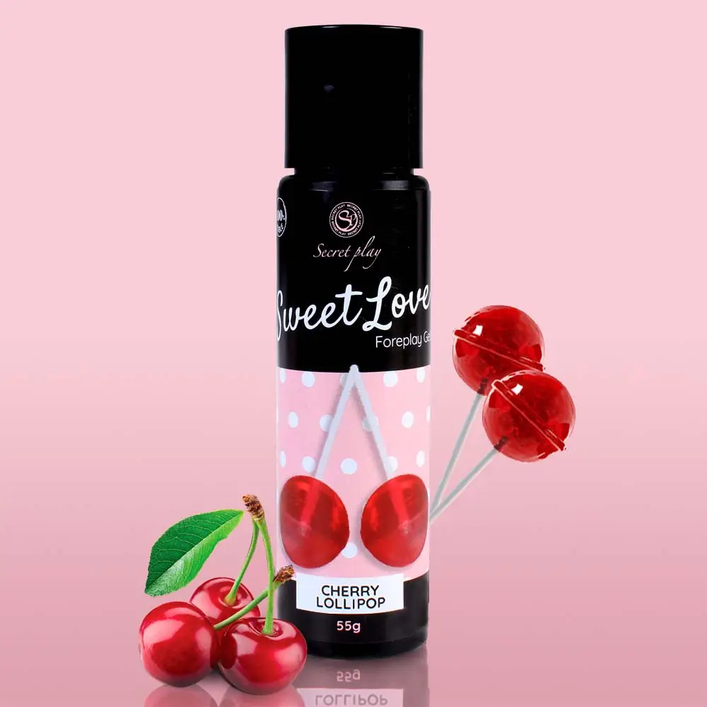Вкусовой лубрикант Secret Play Cherry Lollipop Sweet Love 60 мл - фото 4