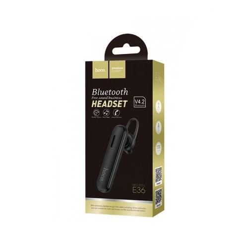 Гарнитура беспроводная Hoco Bluetooth E36 headset чорний - фото 3