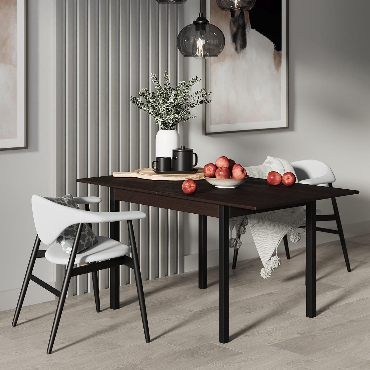 Обеденный стол-трансформер Lunch 900x765x600 мм Венге/Черный (GATB19050000030) - фото 3 Обеденный стол-трансформер Lunch 900x765x600 мм Венге/Черный (GATB19050000030) - фото 3