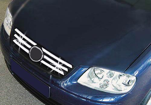 Накладки на решетку 2001-2003 Omsa Line для Volkswagen Polo 2001-2009 гг. нержавеющая сталь Хром