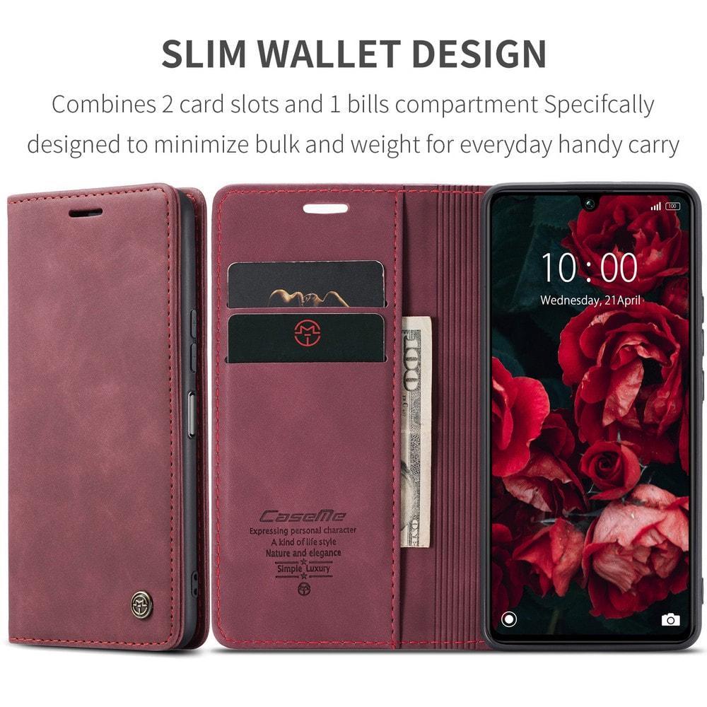 Чехол книжка с магнитом Xiaomi Poco C65 CaseMe Wine (35389-42) - фото 2 Чехол книжка с магнитом Xiaomi Poco C65 CaseMe Wine (35389-42) - фото 2