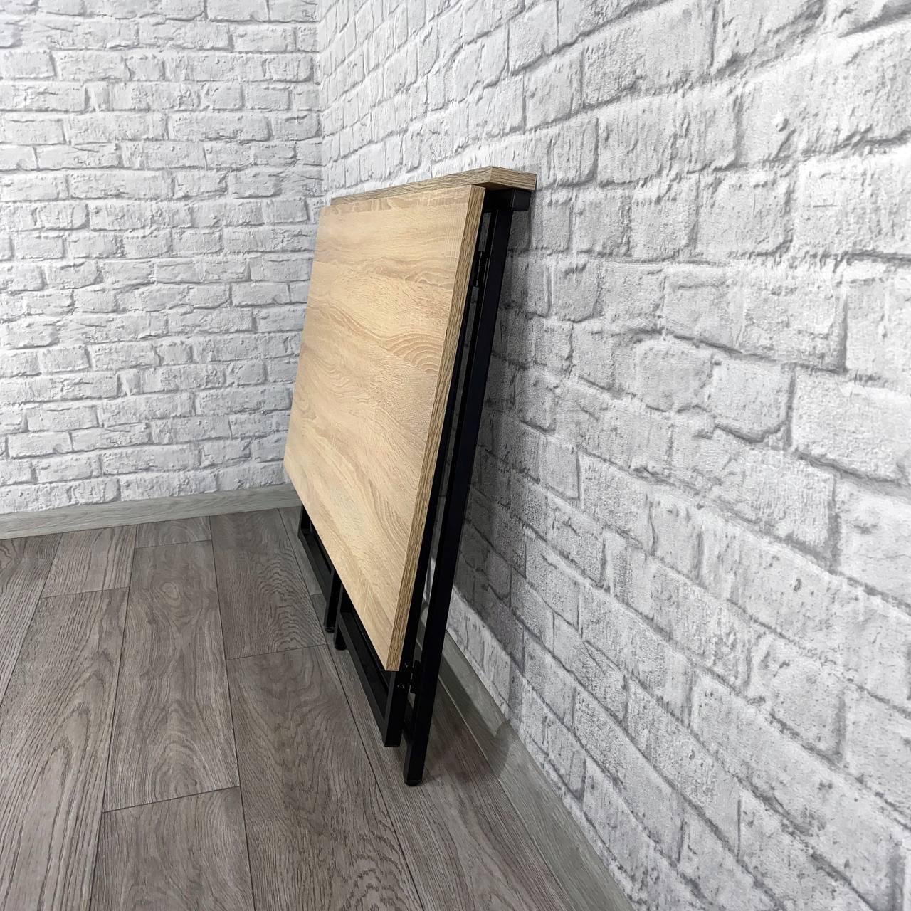 Стол письменный раскладной Krei Компакт 1000х600х750 мм Дуб сонома/Черный (ГТ0003.755.02) - фото 4 Стол письменный раскладной Krei Компакт 1000х600х750 мм Дуб сонома/Черный (ГТ0003.755.02) - фото 4