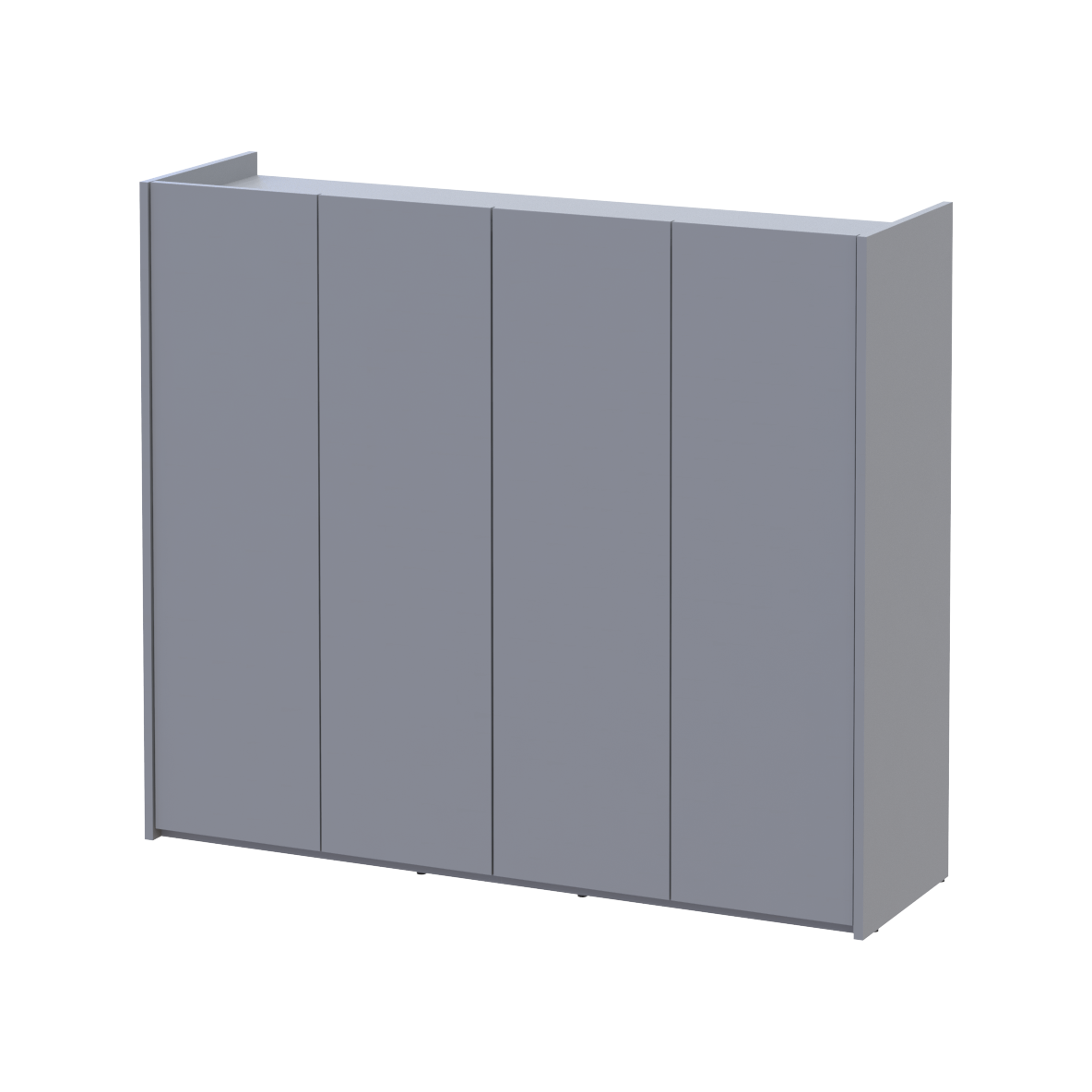 Тумба для взуття Doros Кассель 4 ДСП 128х40х110 см Сірий (41516226) (41516226) - фото 1