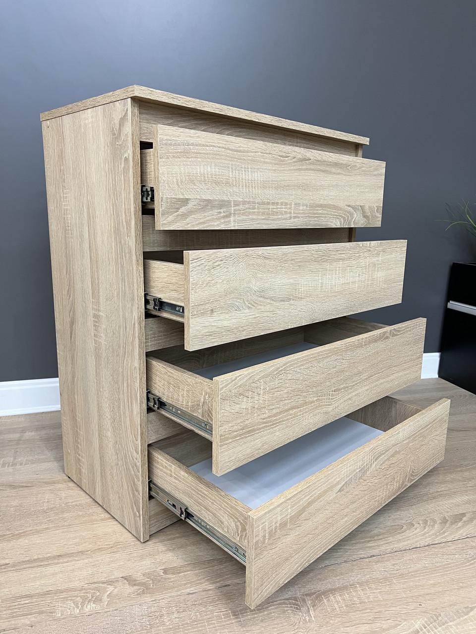 Комод Кватро 4 шухляди 700х860х380 мм Дуб сонома світлий - фото 3