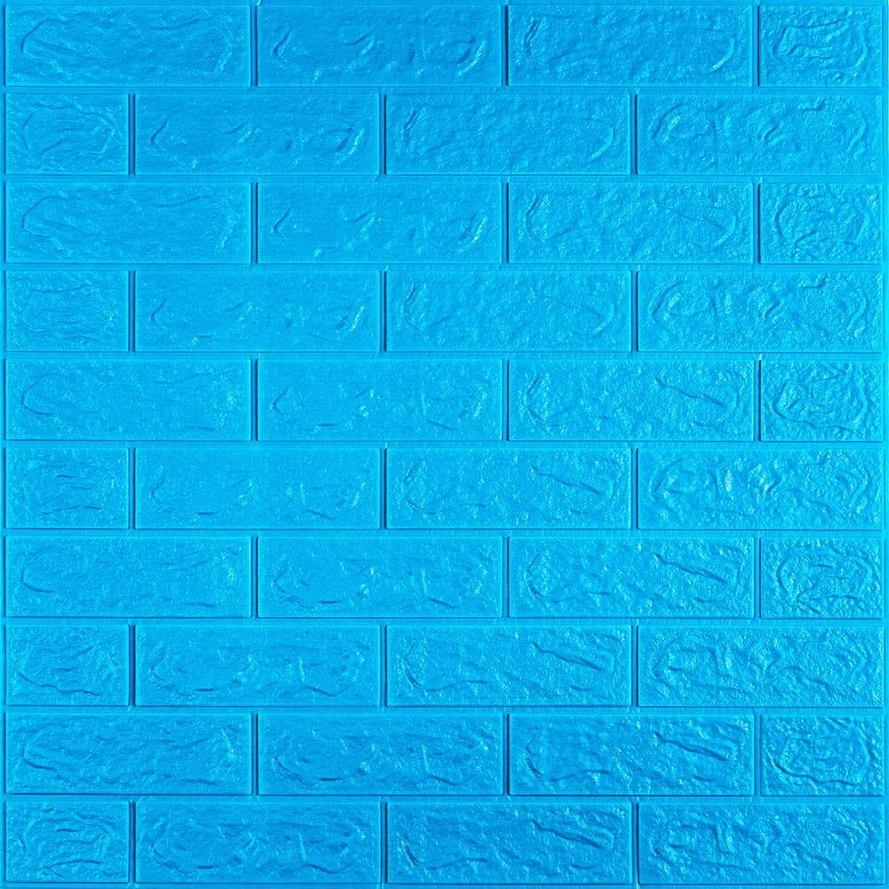 Панель самоклеящаяся 3D кирпич 700х770х5 мм Синий (003-5 SW-00000154)