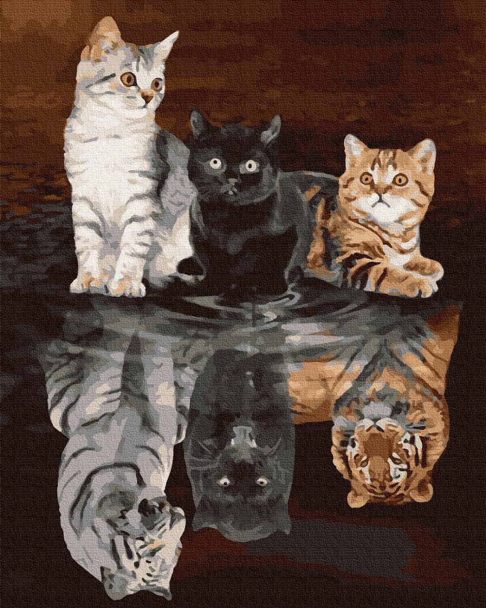 Картина по номерам Brushme Души кошачих 40x50 см (BRM38340)