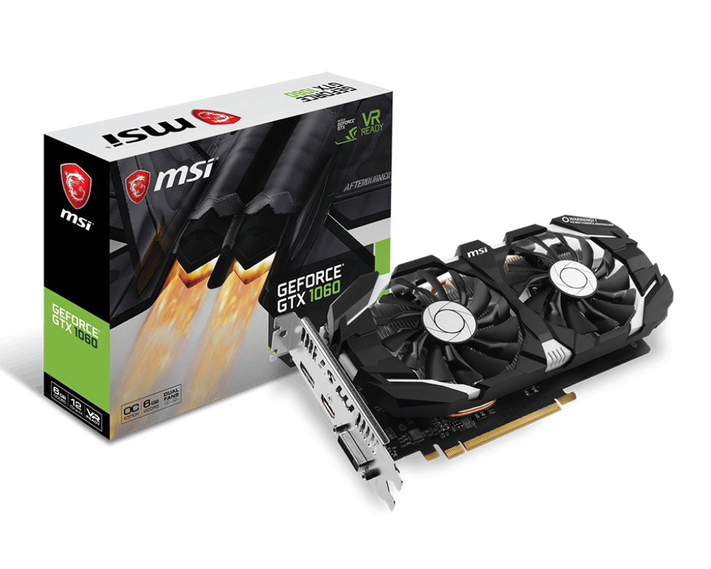 Відеокарта MSI GeForce GTX 1060 6GT OCV1 (1335)