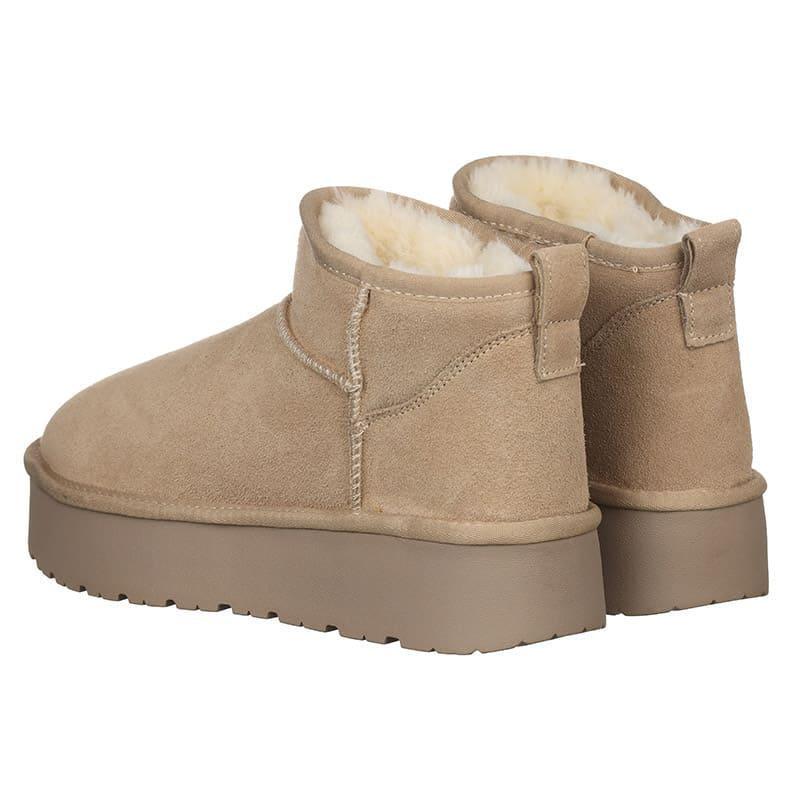 Угги женские PLPS A3301 замшевые р. 40 Бежевый (80078) - фото 2