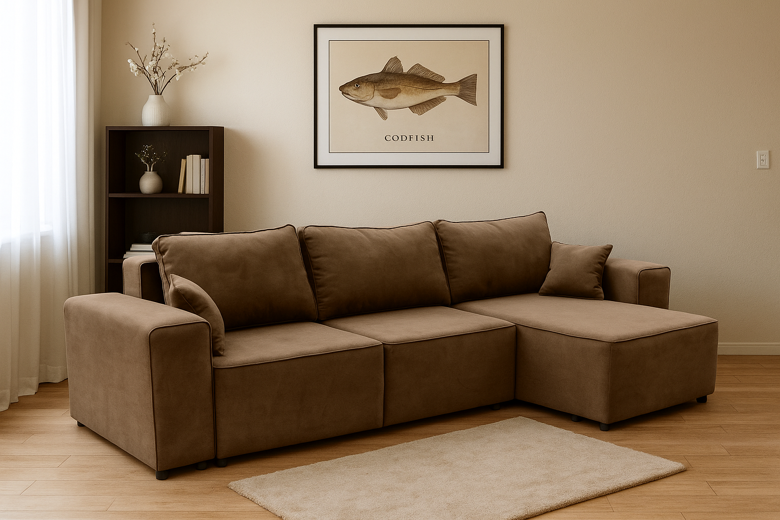 Диван Allure Прадо угловой 310х164 см Chocolate (10907151) - фото 3