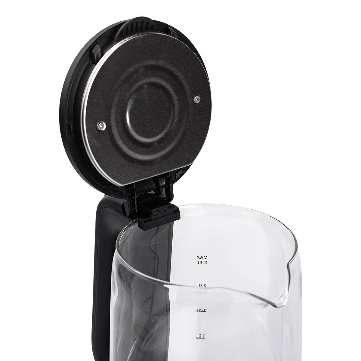 Электрический чайник стеклянный бытовой 2.5 л Sokany чайник дисковый для дома 1500 - фото 7