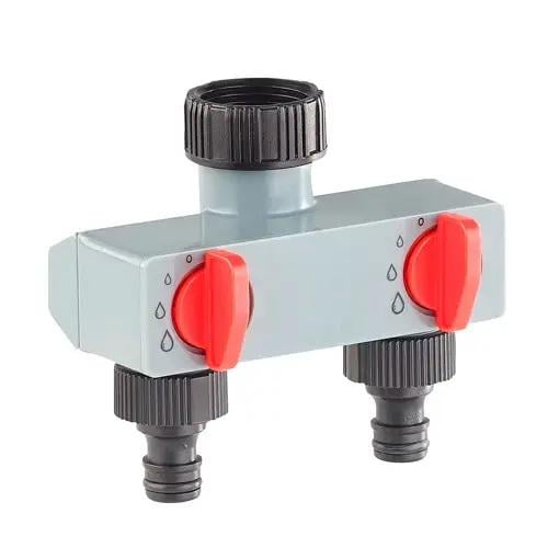 Розподільник поливу Aqualin 27211 Garden Connector 1" 2 виходи з кранами 3/4" (c39d636a)