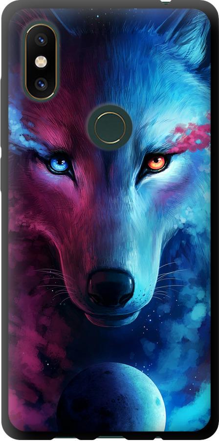 Чехол на Xiaomi Mi Mix 2s Арт-волк (3999b-1438-42517)
