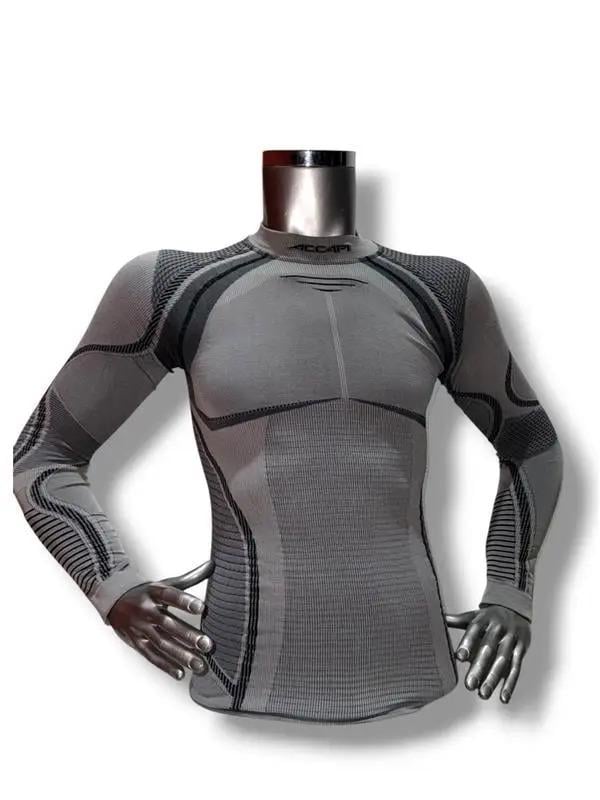 Термофутболка мужская с длинным рукавом Accapi Ergoracing Grey/Black