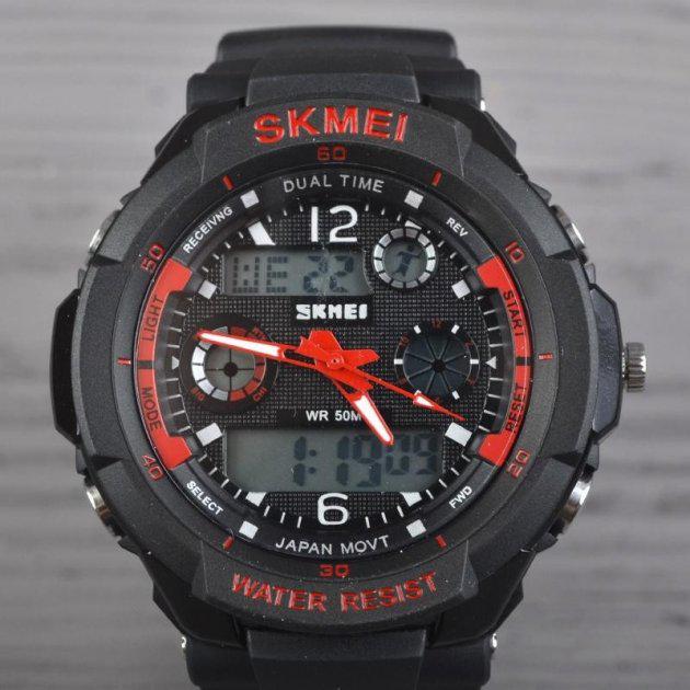 Чоловічий спортивний годинник Skmei S-Shock 0931 Червоний (1229) - фото 2