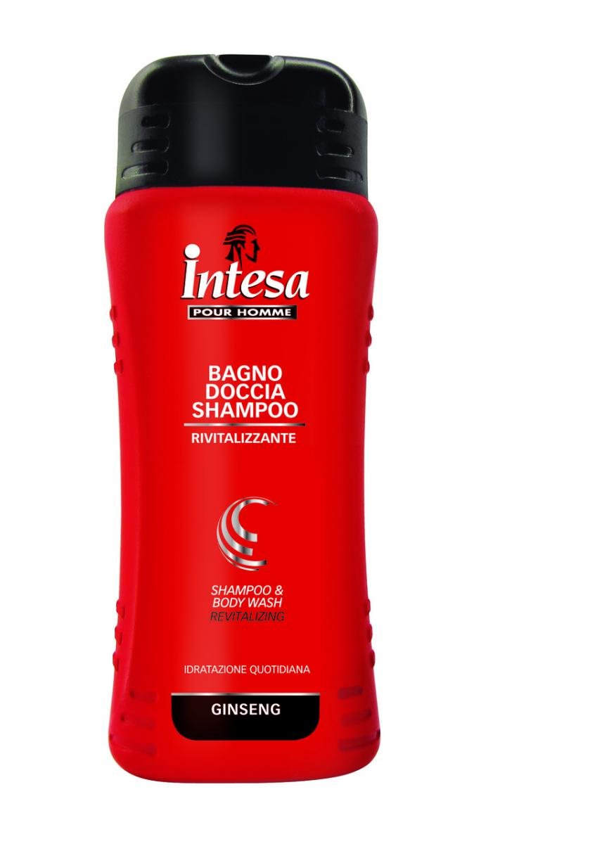 Шампунь-гель для душу Intesa Pour Homme Bath Shower Shampoo Ginseng 500 мл (12367)