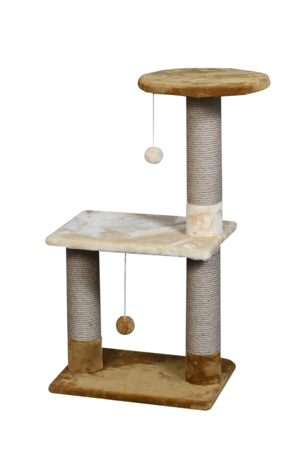 Когтеточка Мур-Мяу Аккорд в джутовой веревке Коричнево-бежевый (5e399689)