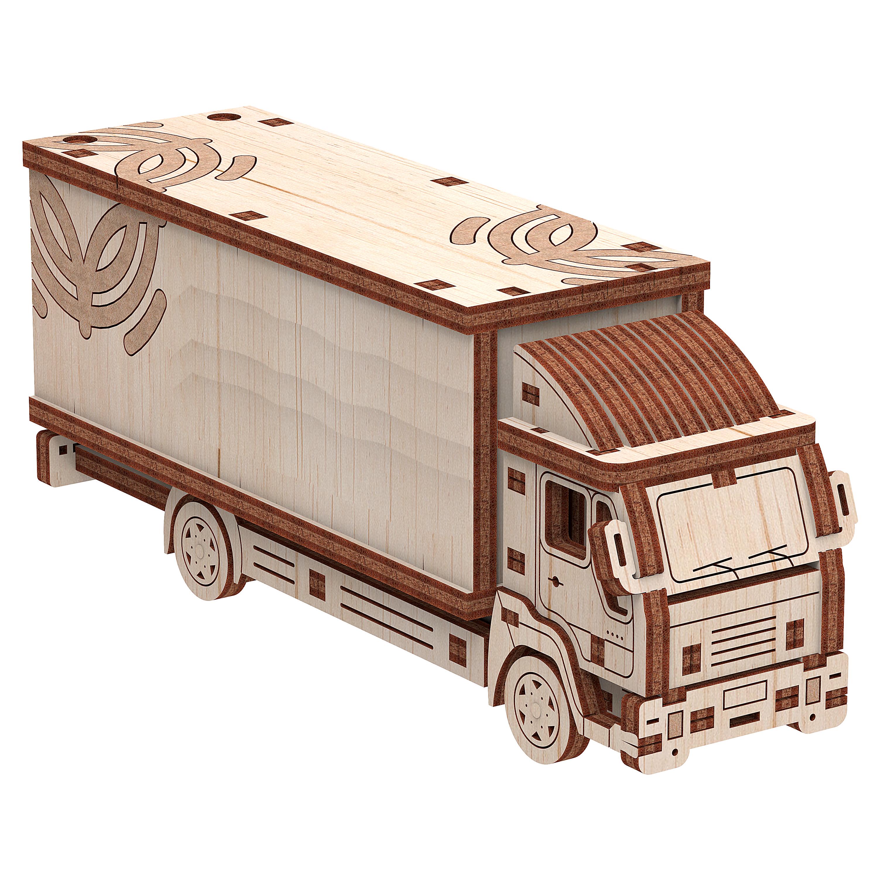 Конструктор 3d Mr. Playwood Вантажівка дерев'яний механічний (3669)