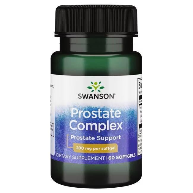 Добавка Swanson Prostate Complex 200 mg для поддержки здоровья простаты 60 softgels