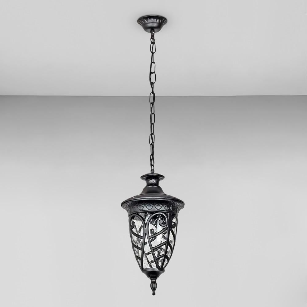 Світильник вуличний підвісний Light House KX-18815 BK E27 400х200 мм Чорний