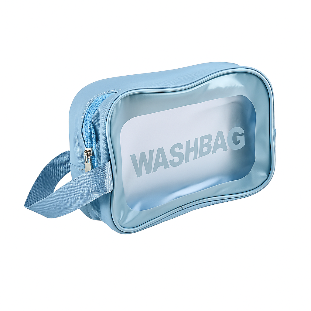 Косметичка дорожная Stenson Wasbdag R91535-XS 20х12х7 см Прозрачный/Голубой (R91536)