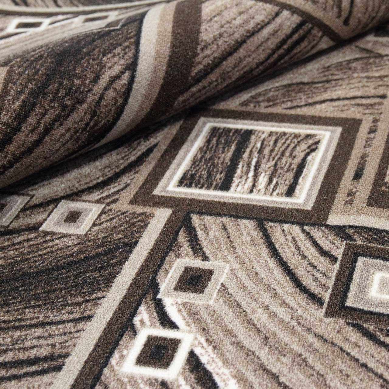 Ковер безворсовый на войлочной основе DAKARIA Print Run Квадрат p3 2x2 м Коричневый/Бежевый (00-00018824) - фото 2 Ковер безворсовый на войлочной основе DAKARIA Print Run Квадрат p3 2x2 м Коричневый/Бежевый (00-00018824) - фото 2