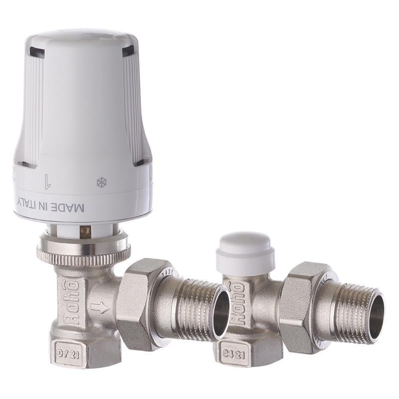 Комплект для подключения радиатора Roho R5150-050K угловой 1/2" (RO0116)