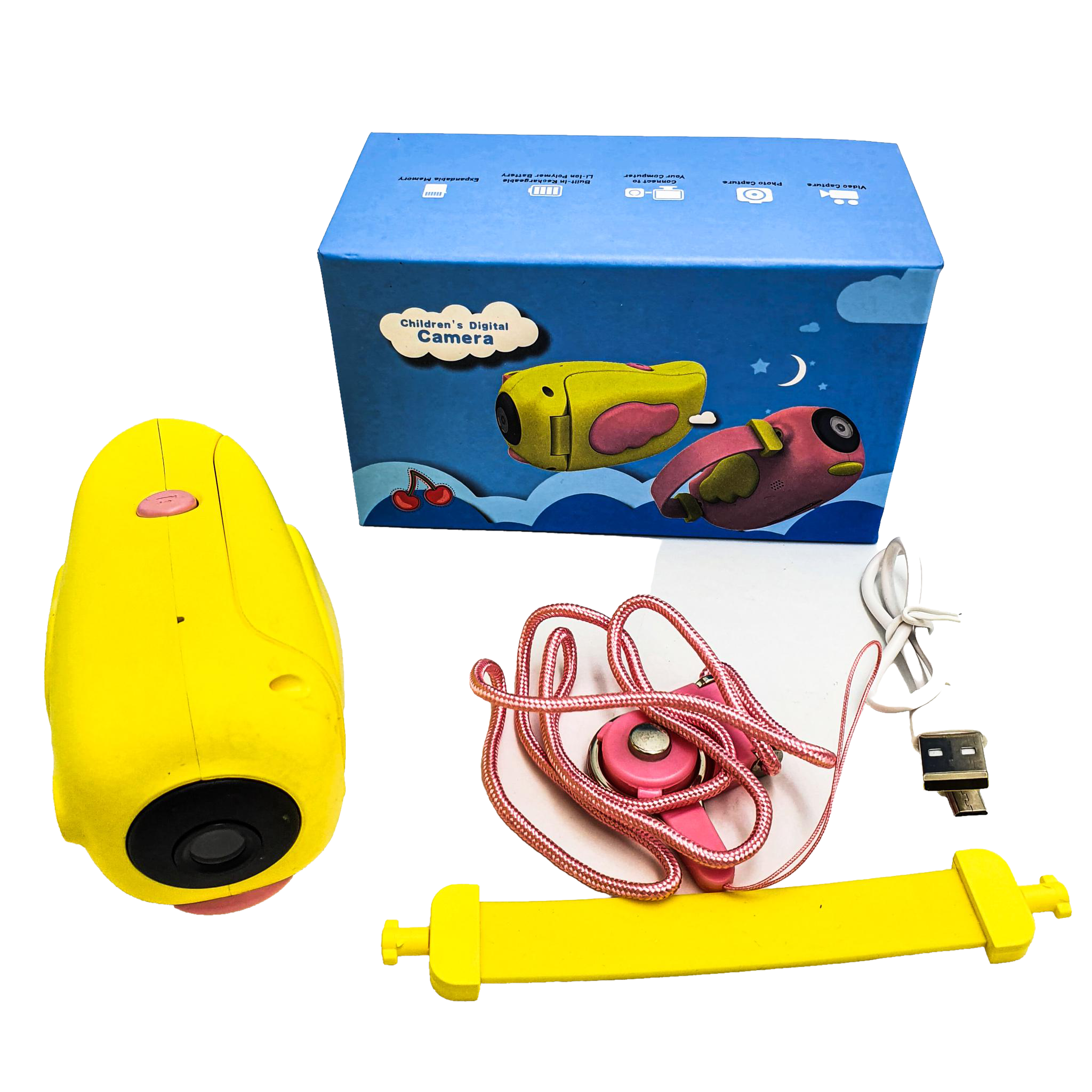 Видеокамера детская UKC A100 цифровая Желтый (25092021_153)