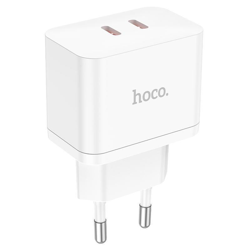 Зарядное устройство сетевое Hoco N29 2хType-C PD 35W White (N29_Triumph)