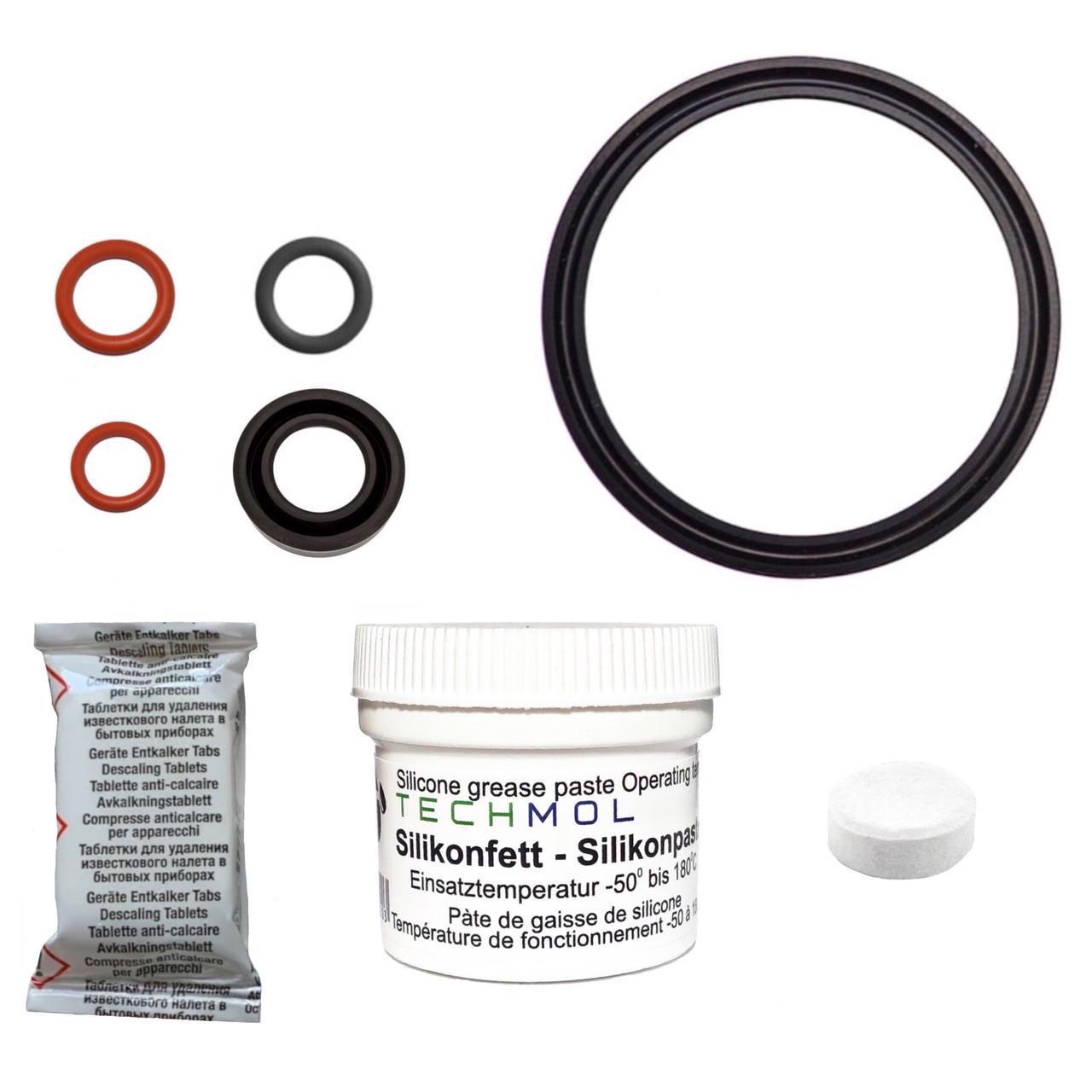 Ремкомплект прокладок для заварного блока кофемашины Melitta со смазкой Techmol NSF (1601282127)