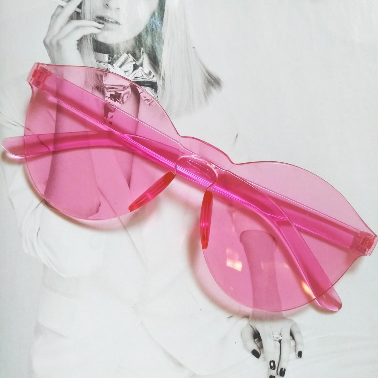 Солнцезащитные очки безоправные Розовый