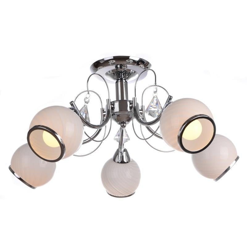 Люстра потолочная классическая Brille LK-214S/5 E14 CH