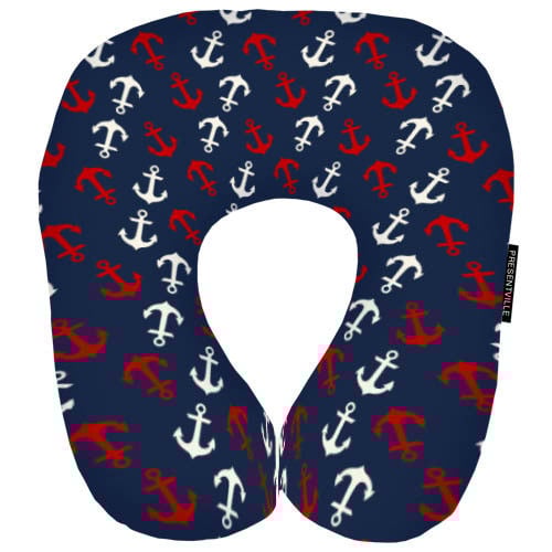 Дорожная подушка Якоря 32x30 см (DOP_16J063)