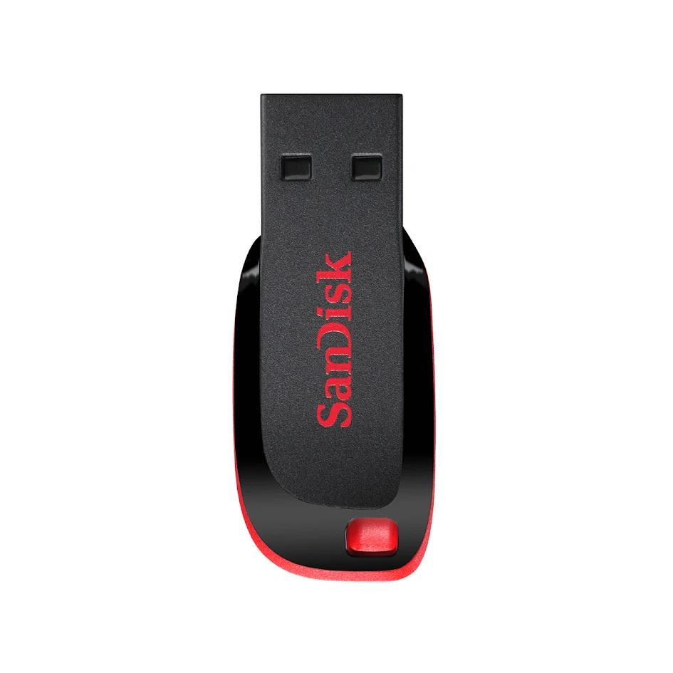 Флэш-память USB SanDisk Cruzer Blade USB 2.0 8 Гб Красный (SDCZ50-008G-B35) - фото 3 Флэш-память USB SanDisk Cruzer Blade USB 2.0 8 Гб Красный (SDCZ50-008G-B35) - фото 3