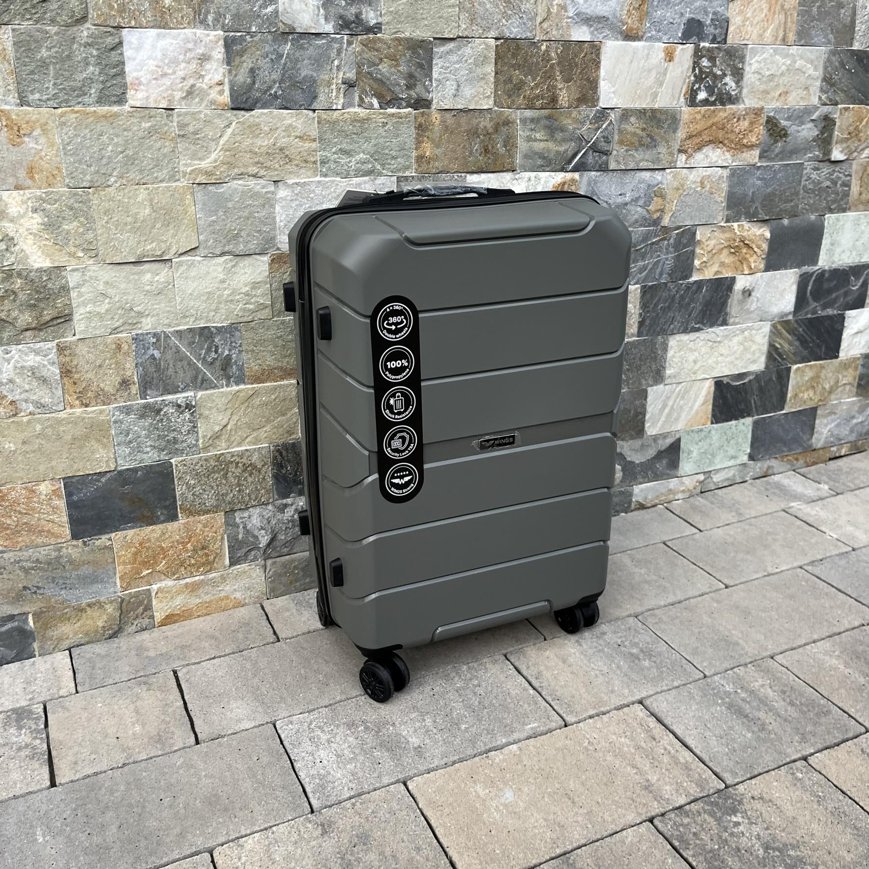 Чемодан дорожный из полипропилена Wings PP05 M Серый (22630146) - фото 2 Чемодан дорожный из полипропилена Wings PP05 M Серый (22630146) - фото 2