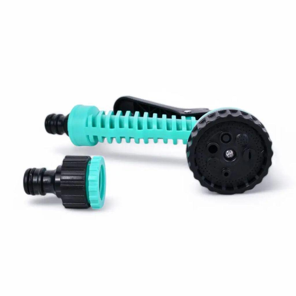 Шланг поливочный растяжной K-50FT с распылителем на 7 режимов 15 м Turquoise (784780629) - фото 9