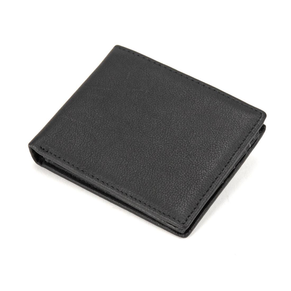 Портмоне мужское Royal Bag M39-9923 FRA кожаное Черный (7628)