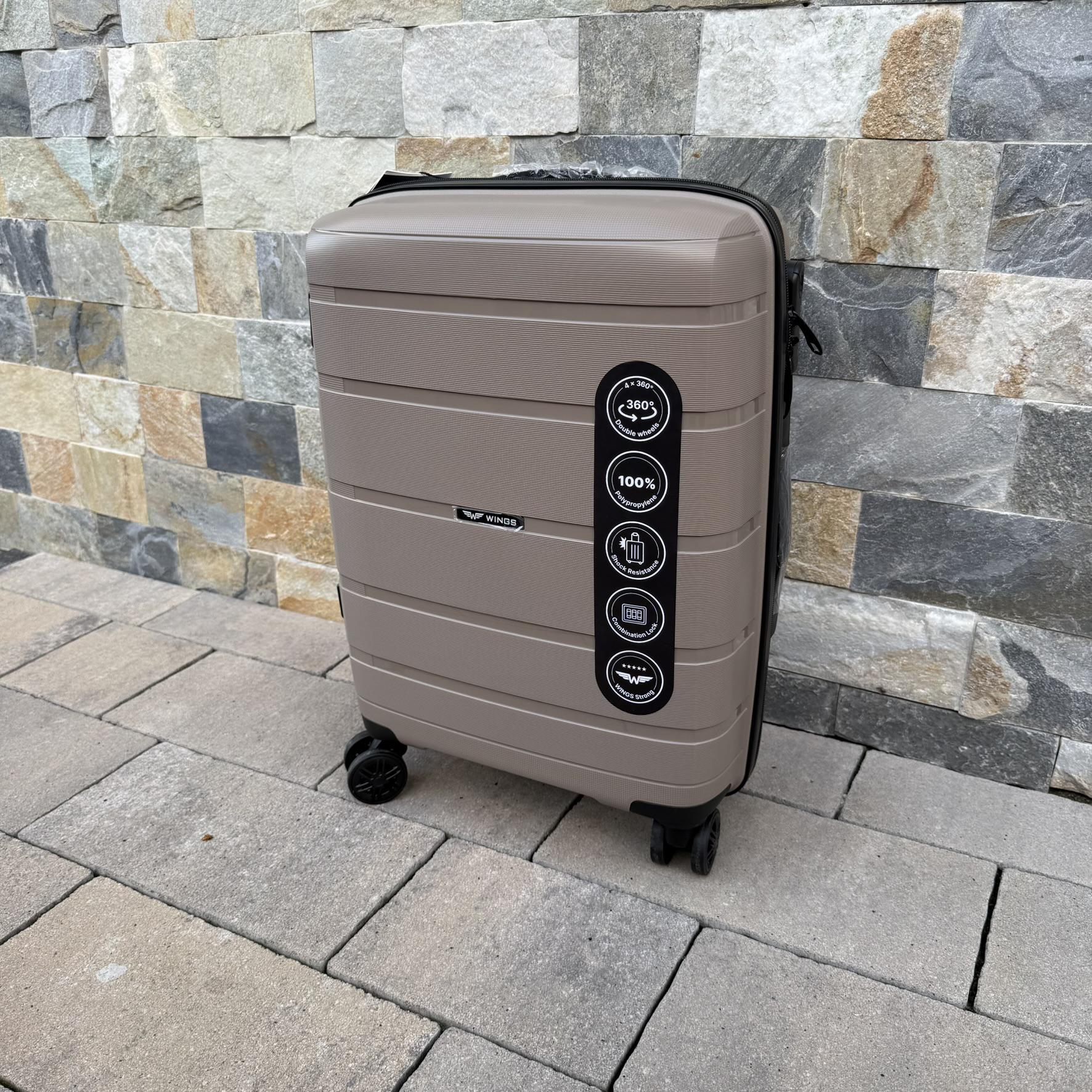 Чемодан дорожный из полипропилена Wings HWF03 S Шампань (30631278) - фото 3 Чемодан дорожный из полипропилена Wings HWF03 S Шампань (30631278) - фото 3