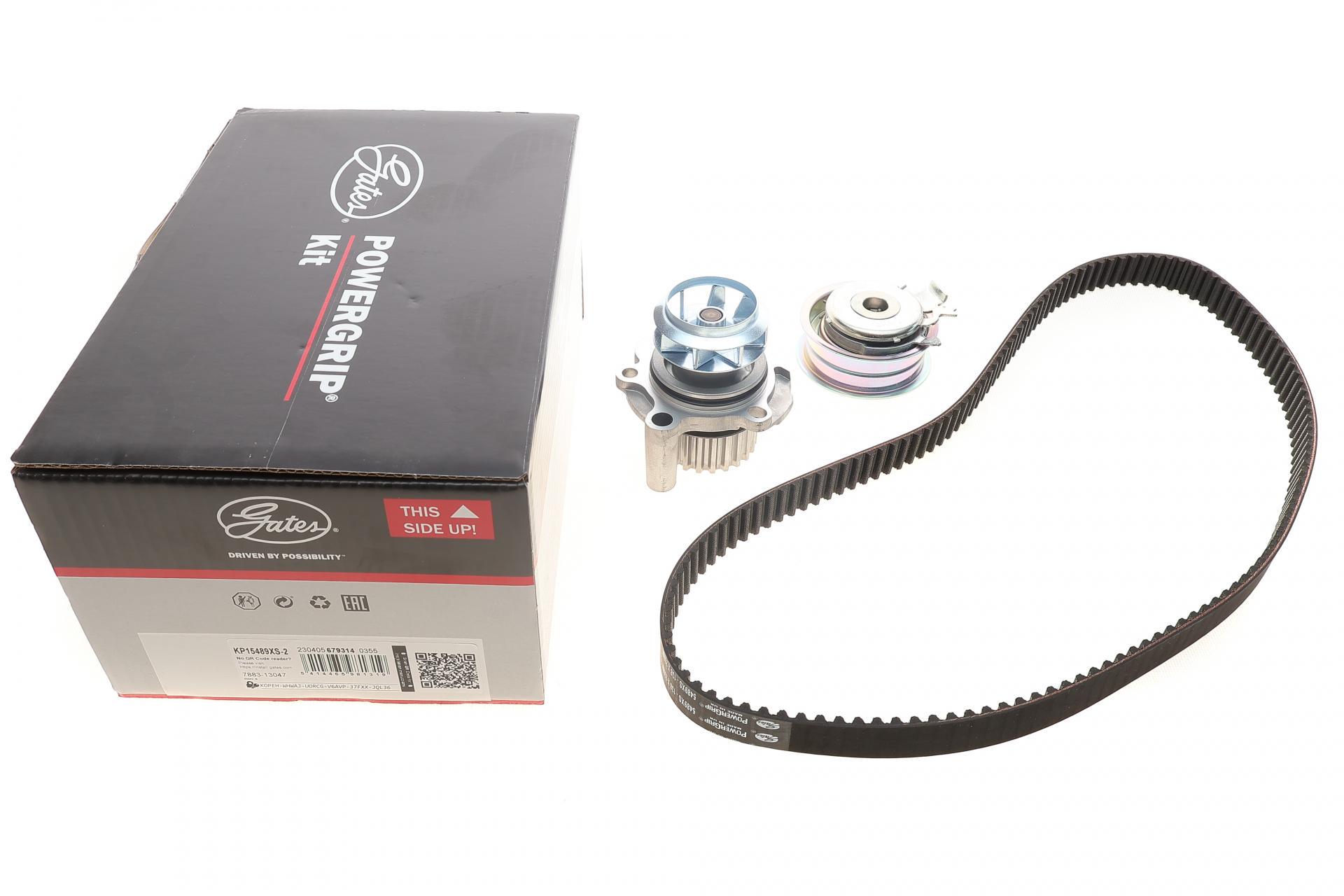 Комплект ГРМ с помпой Skoda Fabia/Octavia/VW Caddy/Golf/Passat/T5 2.0/2.4D 99- 23x138z (KP15489XS-2 GATES)