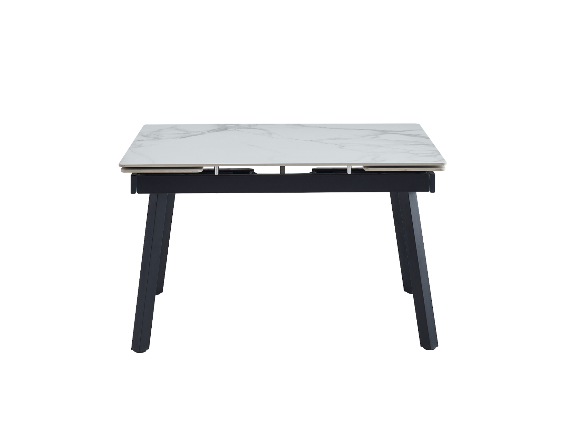 Стол обеденный раздвижной Vetro Mebel 1200-1800x850x760 мм Вайт клауд/Чорний (TМ-88-1) - фото 1 Стол обеденный раздвижной Vetro Mebel 1200-1800x850x760 мм Вайт клауд/Чорний (TМ-88-1) - фото 1