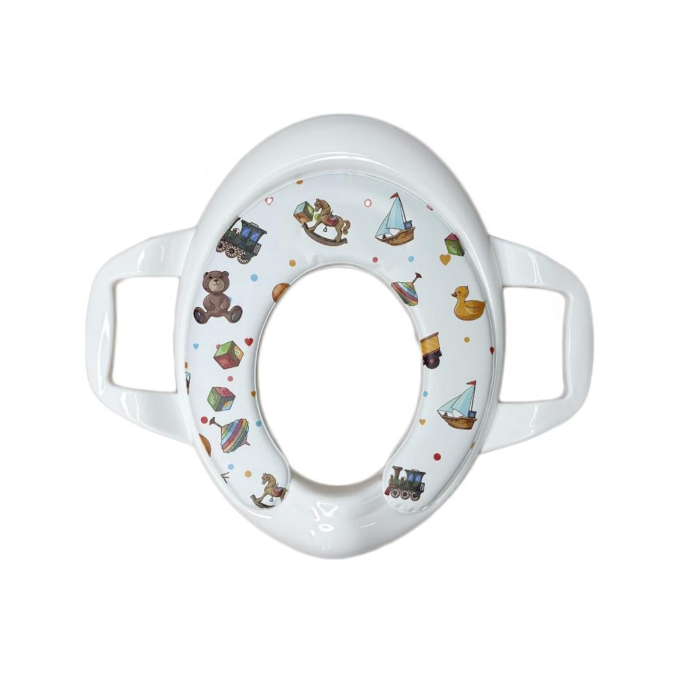 Сиденье на унитаз Cucer BABY мягкое с ручками детское