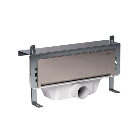 Душовий канал з полірованої решітки Styron Класік з сухим сифоном STY-F1KF