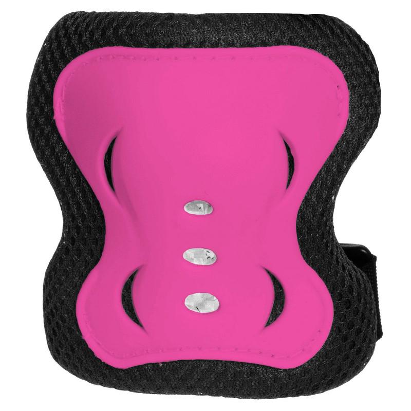 Комплект защиты Zelart Record SK-6328BKP M Черный/Розовый (DR011437) - фото 8 Комплект защиты Zelart Record SK-6328BKP M Черный/Розовый (DR011437) - фото 8