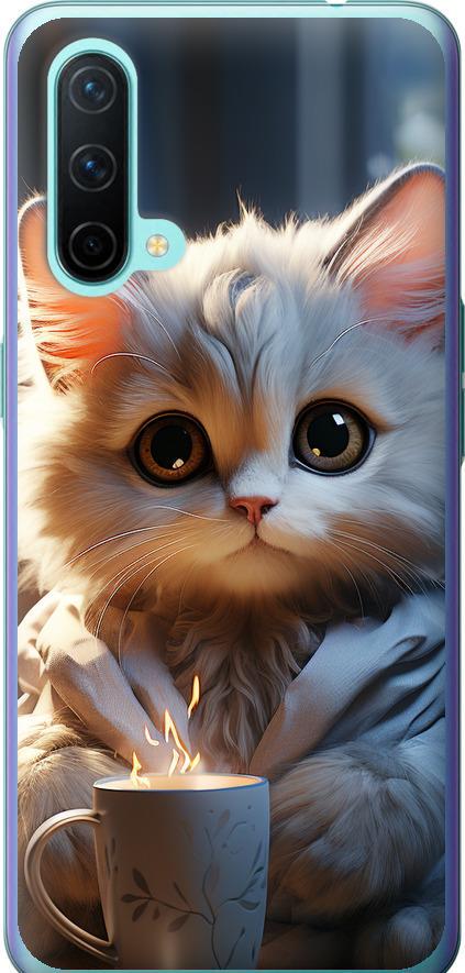 Чехол на OnePlus Nord CE White cat (5646u-2382-42517)