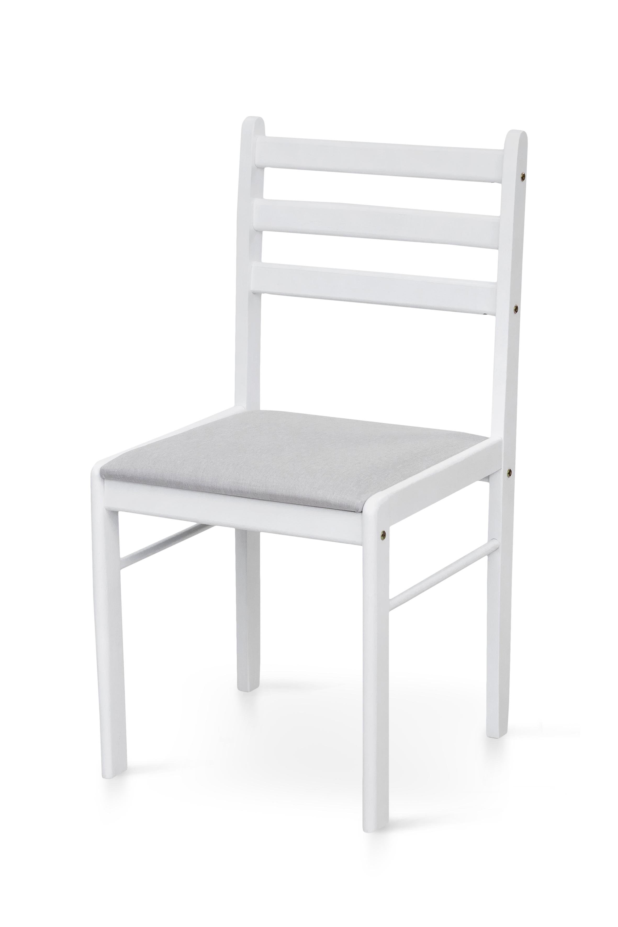 Комплект обеденный Микс Мебель Джерси стол/4 стулья из МДФ/дерево/ткань Белый/Белый/Серый (А0056110) - фото 7