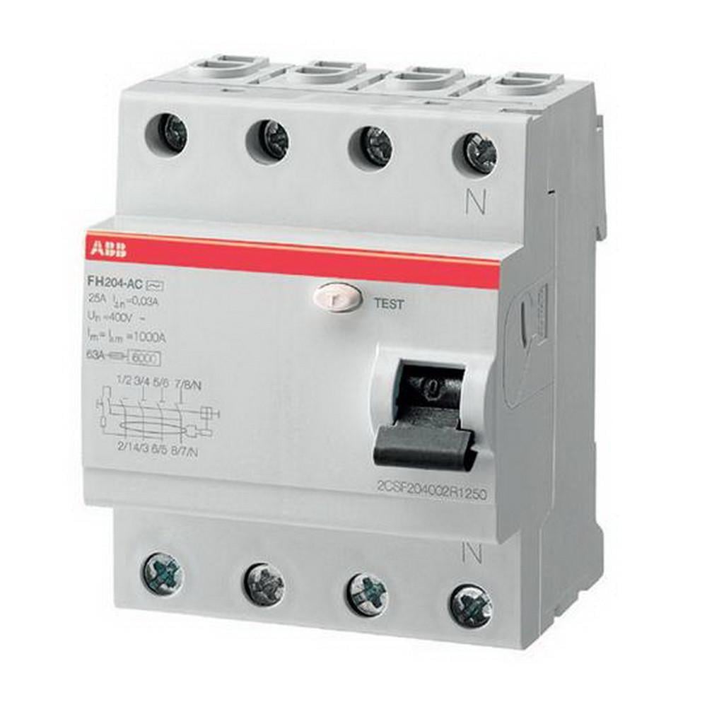 Дифреле ABB FH204 40А 30 мА 4P 6 кА (2CSF204002R1400)