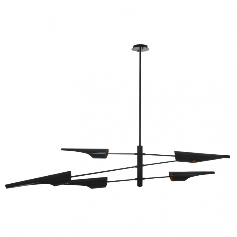 Люстра Brille BL-422S/6 E27 BK/G Черный/Золото (22-737)