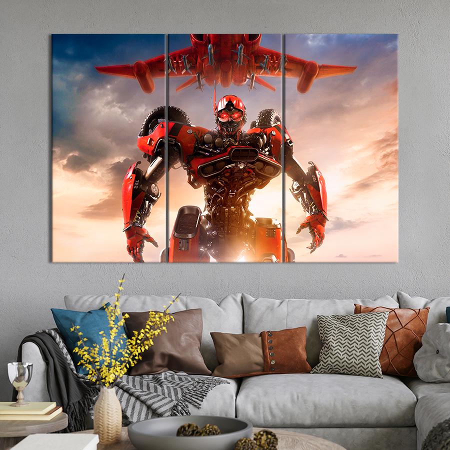 Настенний декор Красный трансформер-десептикон 156x100 см (A88-3)